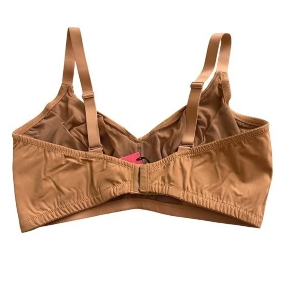 COSABELLA tan free cut micro curvy‎ Wirefree bralette size  tre large NWT